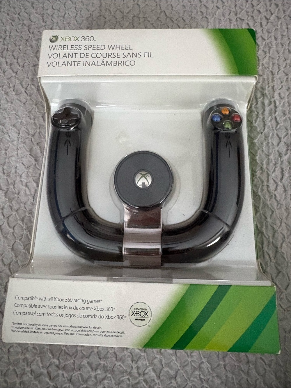 Xbox 360 Wireless Speed Wheel Controller - Black
